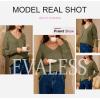 imageEVALESS Womens Crochet Sweater Top Hollow Out Long Sleeve Pullover Tops Fall Outfits Fashion 2025Jungle Green