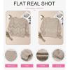 imageEVALESS Womens Crochet Sweater Top Hollow Out Long Sleeve Pullover Tops Fall Outfits Fashion 2025Khaki