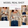 imageEVALESS Womens Crochet Sweater Top Hollow Out Long Sleeve Pullover Tops Fall Outfits Fashion 2025Khaki
