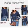 imageEVALESS Womens Crochet Sweater Top Hollow Out Long Sleeve Pullover Tops Fall Outfits Fashion 2025Mazarine