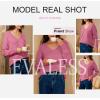 imageEVALESS Womens Crochet Sweater Top Hollow Out Long Sleeve Pullover Tops Fall Outfits Fashion 2025Rose Red