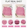imageEVALESS Womens Crochet Sweater Top Hollow Out Long Sleeve Pullover Tops Fall Outfits Fashion 2025Rose Red