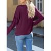 imageEVALESS Womens Crochet Sweater Top Hollow Out Long Sleeve Pullover Tops Fall Outfits Fashion 2025Ruby