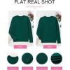 imageEVALESS Womens Sweaters Trendy Casual Crewneck Long Sleeve Cable Knit Lightweight Oversized Fall Sweaters Pullover TopsDark Green