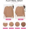 imageEVALESS Womens Sweaters Trendy Casual Crewneck Long Sleeve Cable Knit Lightweight Oversized Fall Sweaters Pullover TopsSmoke Gray