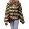 imageEVALESS Fall Sweaters for Women Cute Long Sleeve Tops Fashion Clothing 2025 Lightweight Pullover Sweaters Polka Dot TopsGreen