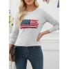 imageEVALESS Fall Sweaters for Women 2025 Trendy Wool Blend Sweaters Long Sleeve Crewneck Fall Outfits Pullover Sweater Tops2a Gray
