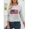 imageEVALESS Fall Sweaters for Women 2025 Trendy Wool Blend Sweaters Long Sleeve Crewneck Fall Outfits Pullover Sweater Tops2a Gray