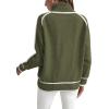 imageEVALESS Fall Sweaters for Women Trendy 2025 Cute Cozy Turtleneck Long Sleeve Colorblock Knitted Pullover TopsJungle Green