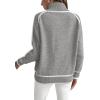 imageEVALESS Fall Sweaters for Women Trendy 2025 Cute Cozy Turtleneck Long Sleeve Colorblock Knitted Pullover TopsLight Grey