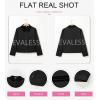 imageEVALESS Jackets for Women Fall Fashion 2025 Lightweight Coat Button Down Cropped Shackets With PocketsBlack