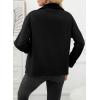 imageEVALESS Jackets for Women Fall Fashion 2025 Lightweight Coat Button Down Cropped Shackets With PocketsBlack
