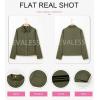 imageEVALESS Jackets for Women Fall Fashion 2025 Lightweight Coat Button Down Cropped Shackets With PocketsMist Green