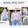 imageEVALESS Womens Crochet Hollow Out Knit Tops Half Sleeve Spring Summer Sweaters Beach Cover Ups for Women Trendy 2025Orchid Petal