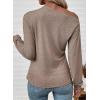 imageEVALESS Womens Off The Shoulder Tops Casual Long Sleeve Asymmetrical Boat Neck Going Out Tops T Shirts Fashion ClothingDark Khaki