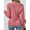 imageEVALESS Womens Off The Shoulder Tops Casual Long Sleeve Asymmetrical Boat Neck Going Out Tops T Shirts Fashion ClothingPink