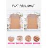 imageEVALESS Womens Summer Short Sleeve Crewneck Shirts Tops Color Block Lightweight Tee Shirt Top