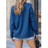 imageEVALESS Womens Sweaters Fall 2025 Casual Long Sleeve Lightweight Oversized Pullover Sweater TopsBluing