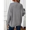 imageEVALESS Womens Sweaters Fall 2025 Casual Long Sleeve Lightweight Oversized Pullover Sweater TopsGray