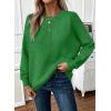 imageEVALESS Womens Sweaters Fall 2025 Casual Long Sleeve Lightweight Oversized Pullover Sweater TopsSea Green