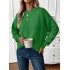 imageEVALESS Womens Sweaters Fall 2025 Casual Long Sleeve Lightweight Oversized Pullover Sweater TopsSea Green