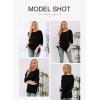 imageEVALESS Womens Tunic Tops Casual Summer 34 Sleeve Crewneck Loose Knit Blouses Shirts