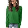 imageEVALESS Womens Sweaters Fall 2025 Casual Long Sleeve Lightweight Oversized Pullover Sweater TopsSea Green