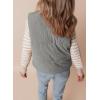 imageEVALESS Corduroy Puffer Vest for Women Lightweight Stand Collar Sleeveless Jackets Zip Up Clothes Fashion 2025Gray
