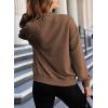 imageEVALESS Womens Bomber Jacket Coat Casual Stand Collar Zip Up Lightweight Fall Fashion Jackets Outfits with PocketsBrown