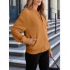 imageEVALESS Womens Bomber Jacket Coat Casual Stand Collar Zip Up Lightweight Fall Fashion Jackets Outfits with PocketsCamel