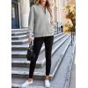 imageEVALESS Womens Bomber Jacket Coat Casual Stand Collar Zip Up Lightweight Fall Fashion Jackets Outfits with PocketsGrey