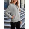 imageEVALESS Womens Bomber Jacket Coat Casual Stand Collar Zip Up Lightweight Fall Fashion Jackets Outfits with PocketsGrey