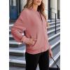 imageEVALESS Womens Bomber Jacket Coat Casual Stand Collar Zip Up Lightweight Fall Fashion Jackets Outfits with PocketsPink