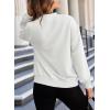 imageEVALESS Womens Bomber Jacket Coat Casual Stand Collar Zip Up Lightweight Fall Fashion Jackets Outfits with PocketsWhite