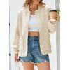imageEVALESS Bomber Jackets for Women Spring Fashion 2025 Cute Jacquard Coats Lightweight Zip Up Jackets Dressy CasualApricot