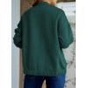 imageEVALESS Bomber Jackets for Women Spring Fashion 2025 Cute Jacquard Coats Lightweight Zip Up Jackets Dressy CasualEvergreen