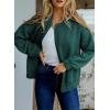 imageEVALESS Bomber Jackets for Women Spring Fashion 2025 Cute Jacquard Coats Lightweight Zip Up Jackets Dressy CasualEvergreen