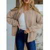 imageEVALESS Bomber Jackets for Women Spring Fashion 2025 Cute Jacquard Coats Lightweight Zip Up Jackets Dressy CasualLight French Beige
