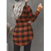 imageEVALESS Color Block Plaid Shacket Jacket Womens Fall Clothes Fashion Outfits1b Brown