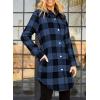 imageEVALESS Color Block Plaid Shacket Jacket Womens Fall Clothes Fashion OutfitsB Blue