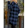 imageEVALESS Color Block Plaid Shacket Jacket Womens Fall Clothes Fashion OutfitsB Blue