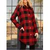 imageEVALESS Color Block Plaid Shacket Jacket Womens Fall Clothes Fashion OutfitsB Red