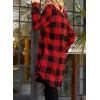 imageEVALESS Color Block Plaid Shacket Jacket Womens Fall Clothes Fashion OutfitsB Red