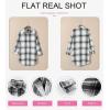 imageEVALESS Color Block Plaid Shacket Jacket Womens Fall Clothes Fashion OutfitsB2 New Black