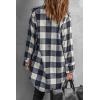 imageEVALESS Color Block Plaid Shacket Jacket Womens Fall Clothes Fashion OutfitsB2 New Blue