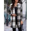 imageEVALESS Color Block Plaid Shacket Jacket Womens Fall Clothes Fashion OutfitsB3 New Brown