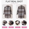 imageEVALESS Color Block Plaid Shacket Jacket Womens Fall Clothes Fashion OutfitsB4 New Blue