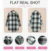 imageEVALESS Color Block Plaid Shacket Jacket Womens Fall Clothes Fashion OutfitsB4 New Green