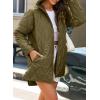 imageEVALESS Long Jackets for Women Fashion 2025 Winter Coat for Women Business Casual Diamond Quilted Hooded Lightweight JacketsArmy Green