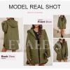 imageEVALESS Long Jackets for Women Fashion 2025 Winter Coat for Women Business Casual Diamond Quilted Hooded Lightweight JacketsArmy Green